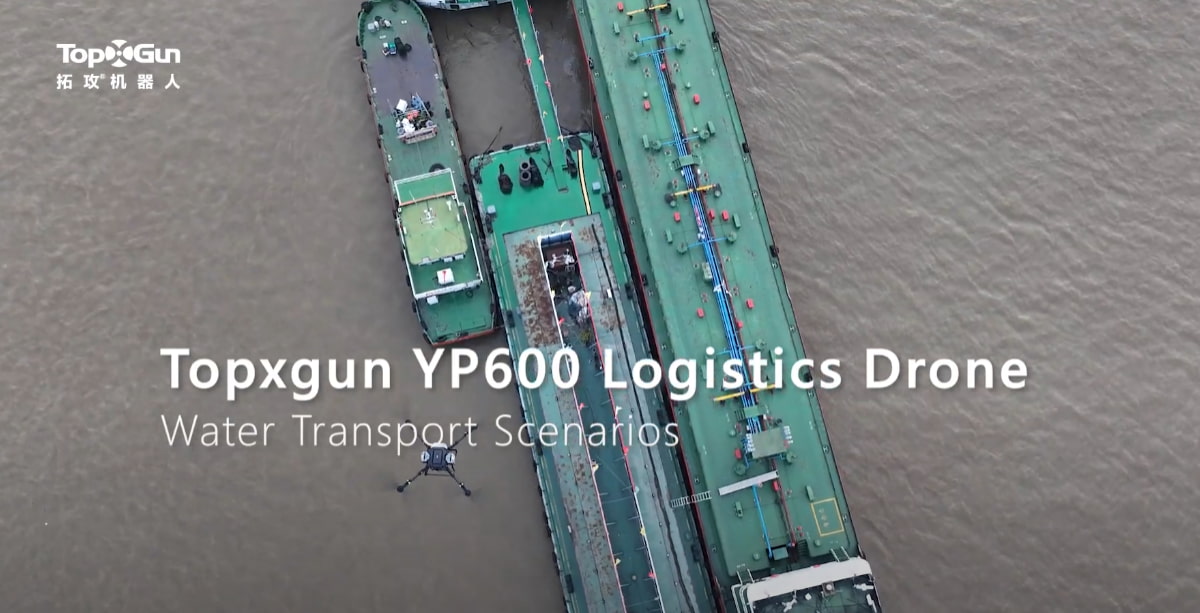 Topxgun YP600 Taşıma İHA'sı - Su Üzerinden Teslimat Uygulaması